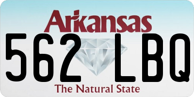 AR license plate 562LBQ