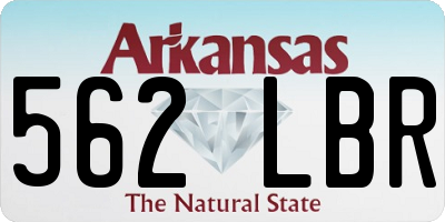 AR license plate 562LBR