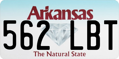 AR license plate 562LBT
