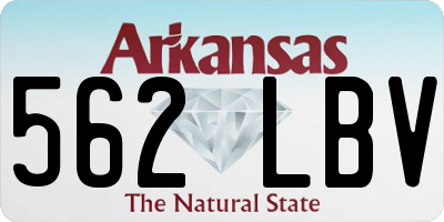 AR license plate 562LBV