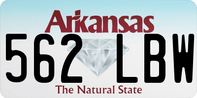 AR license plate 562LBW