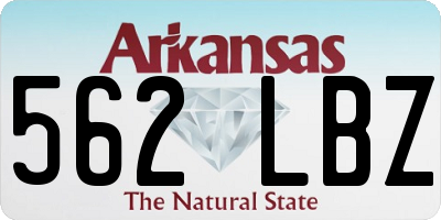 AR license plate 562LBZ