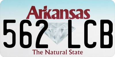 AR license plate 562LCB