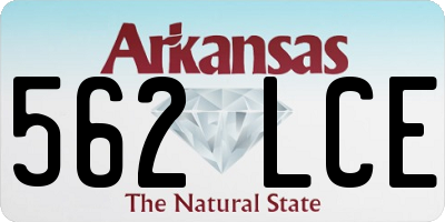 AR license plate 562LCE