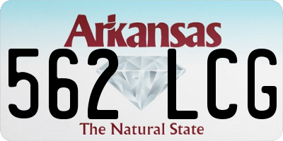 AR license plate 562LCG