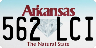AR license plate 562LCI