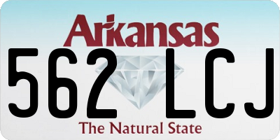 AR license plate 562LCJ