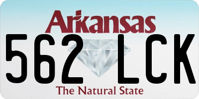 AR license plate 562LCK