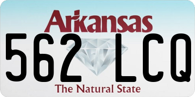 AR license plate 562LCQ