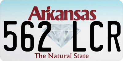 AR license plate 562LCR