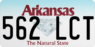 AR license plate 562LCT