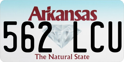 AR license plate 562LCU
