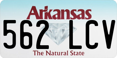 AR license plate 562LCV
