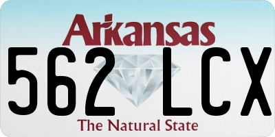 AR license plate 562LCX