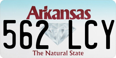 AR license plate 562LCY