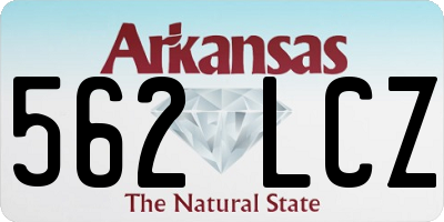 AR license plate 562LCZ