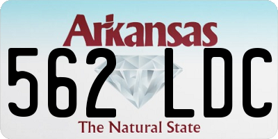 AR license plate 562LDC