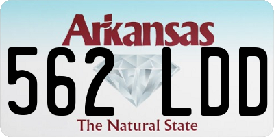 AR license plate 562LDD