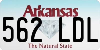 AR license plate 562LDL