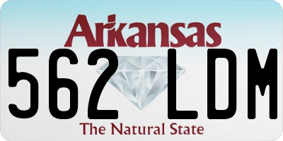 AR license plate 562LDM