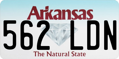 AR license plate 562LDN