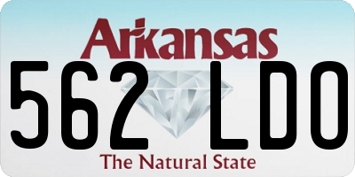AR license plate 562LDO