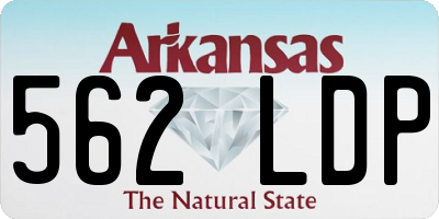 AR license plate 562LDP