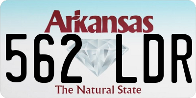 AR license plate 562LDR