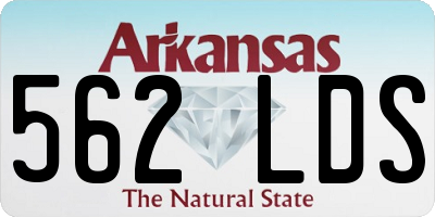 AR license plate 562LDS
