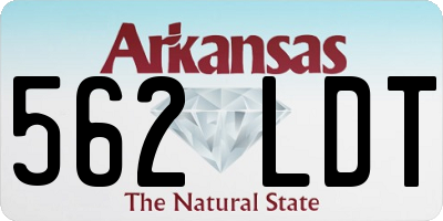 AR license plate 562LDT