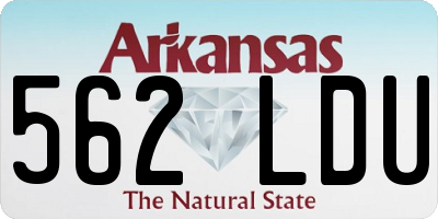 AR license plate 562LDU