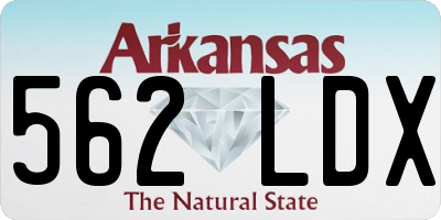 AR license plate 562LDX