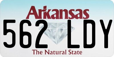 AR license plate 562LDY