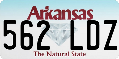 AR license plate 562LDZ