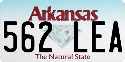 AR license plate 562LEA