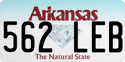 AR license plate 562LEB