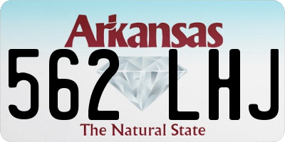 AR license plate 562LHJ