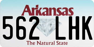 AR license plate 562LHK