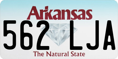 AR license plate 562LJA