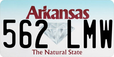 AR license plate 562LMW