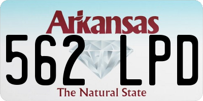 AR license plate 562LPD