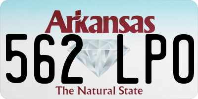 AR license plate 562LPO