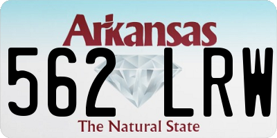 AR license plate 562LRW