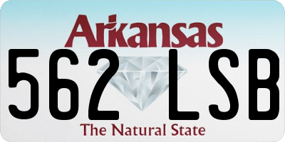 AR license plate 562LSB
