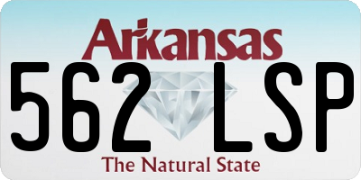AR license plate 562LSP