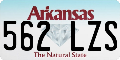 AR license plate 562LZS