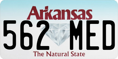 AR license plate 562MED