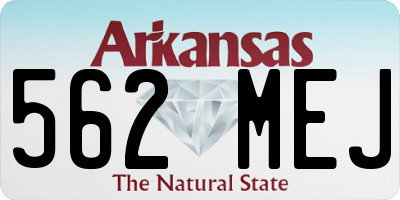 AR license plate 562MEJ