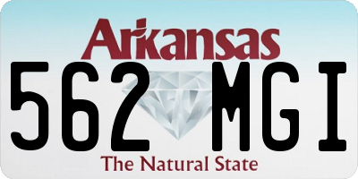 AR license plate 562MGI