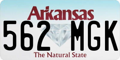 AR license plate 562MGK